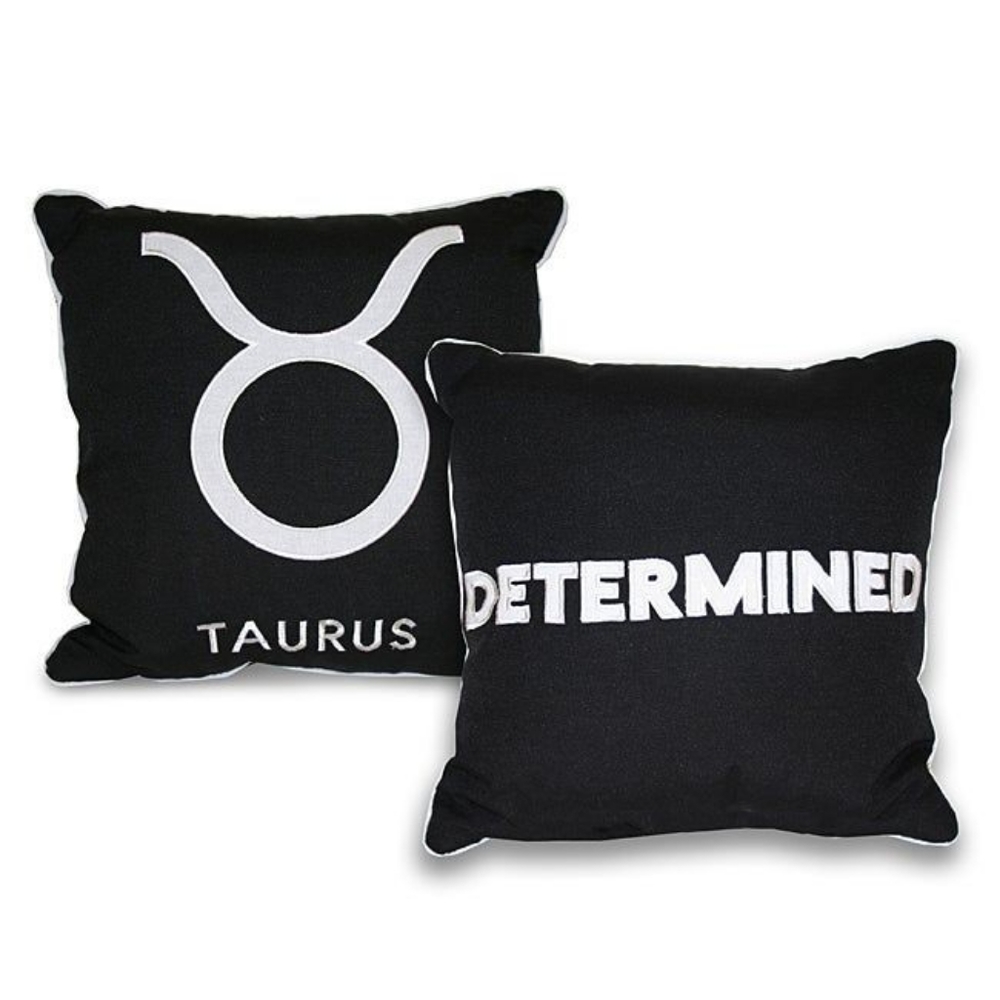 Taurus Zodiac Sign Throw Pillow